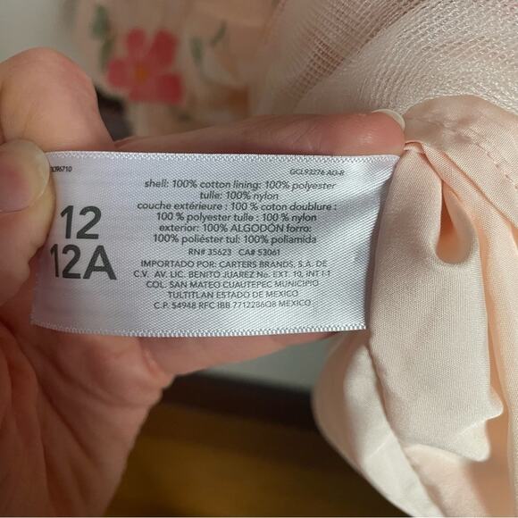 Carter's Pink and Yellow Sleeveless Sundress for Weddings - Picture 5 of 7